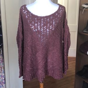 Free People Oversized Crochet sweater - L